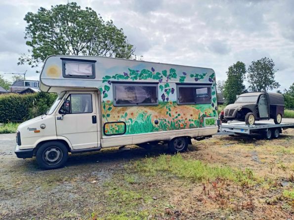 C25 TD camper met vastgelopen motor